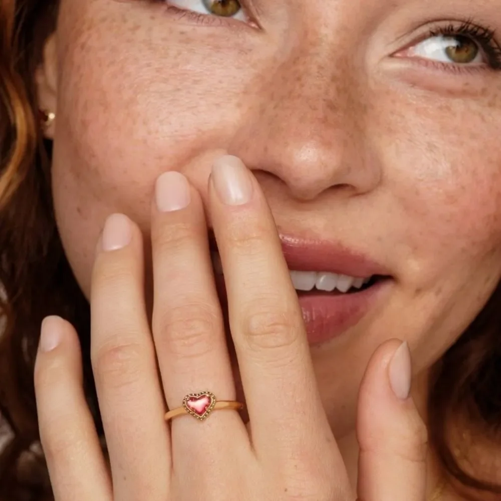 Kendra‎ Scott Anna Band Heart Ring- Tiger's Eye